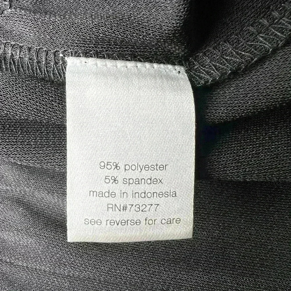 ELIZABETH AND JAMES Kohls Black Oversized Drop Waist Long Sleeve Dress Sz Small - Picture 11 of 12